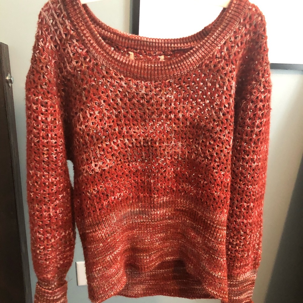 Rust Colored Knit Sweater